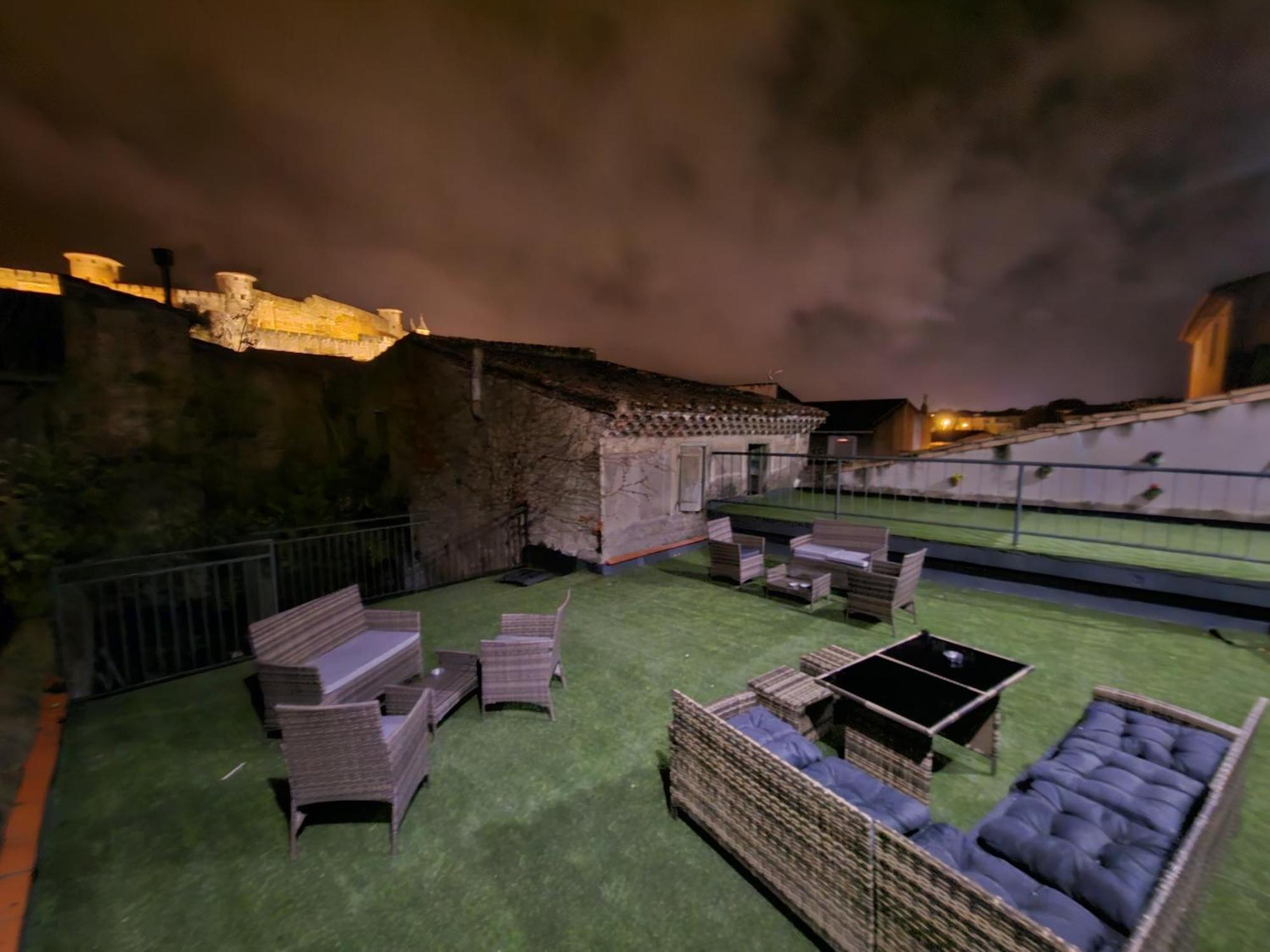 Vue Cite Medievale Castel View Carcassonne Exterior photo