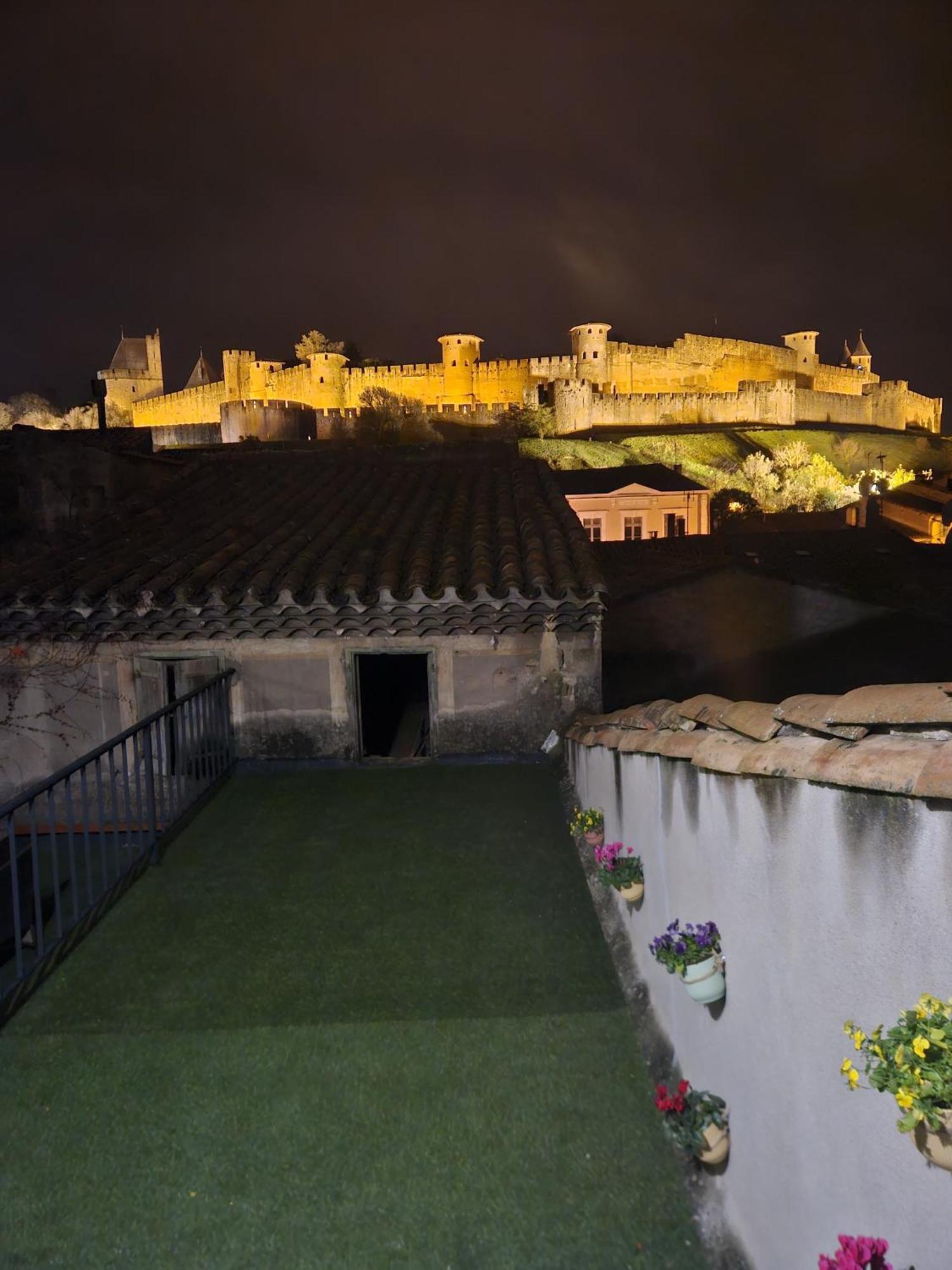 Vue Cite Medievale Castel View Carcassonne Exterior photo